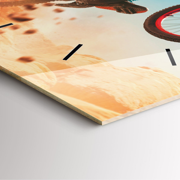 Orologio quadrato in vetro Stuntman e adrenalina