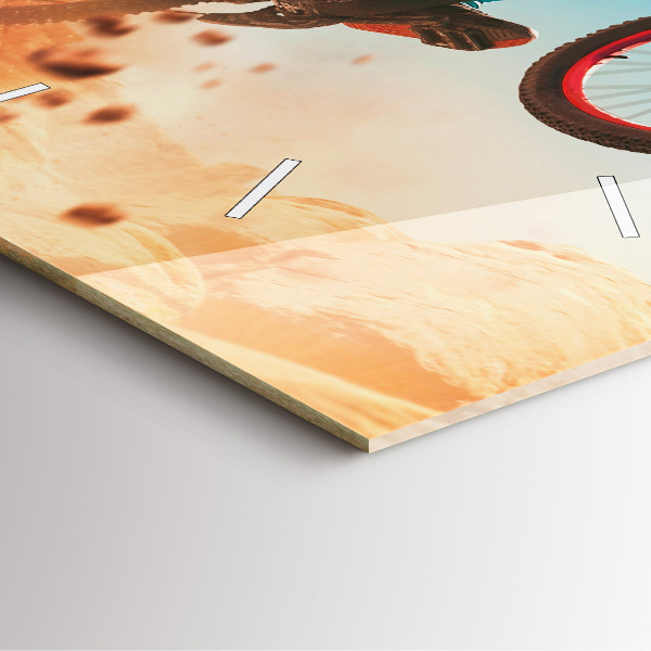 Orologio quadrato in vetro Stuntman e adrenalina