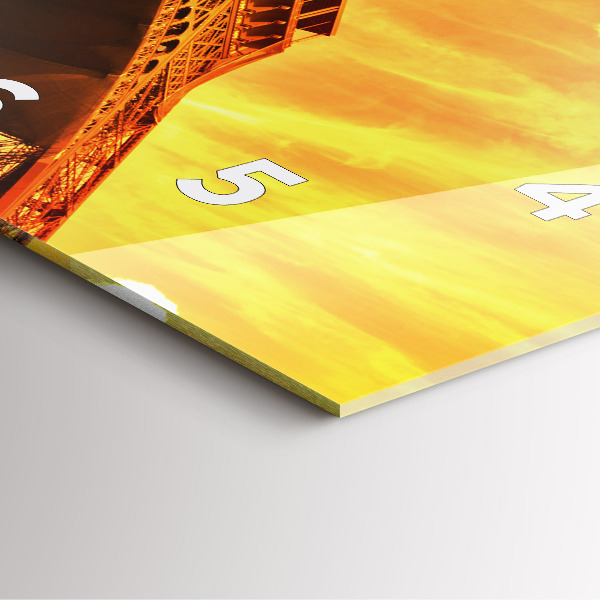 Orologio quadrato La Torre Eiffel a Parigi