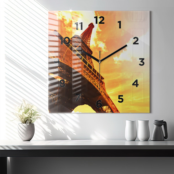 Orologio quadrato La Torre Eiffel a Parigi