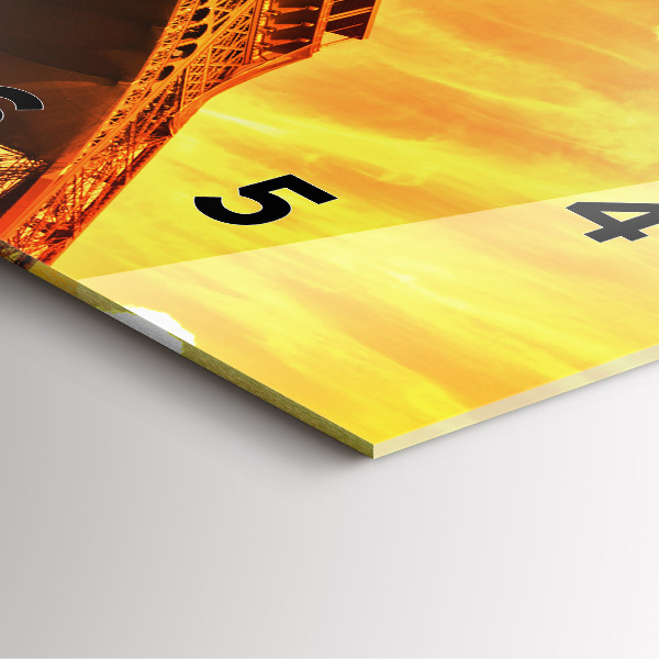 Orologio quadrato La Torre Eiffel a Parigi