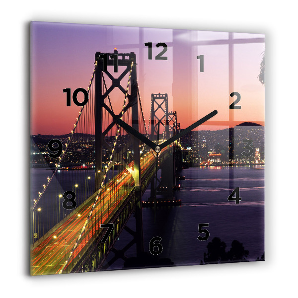 Orologio quadrato tramonto negli Stati Uniti