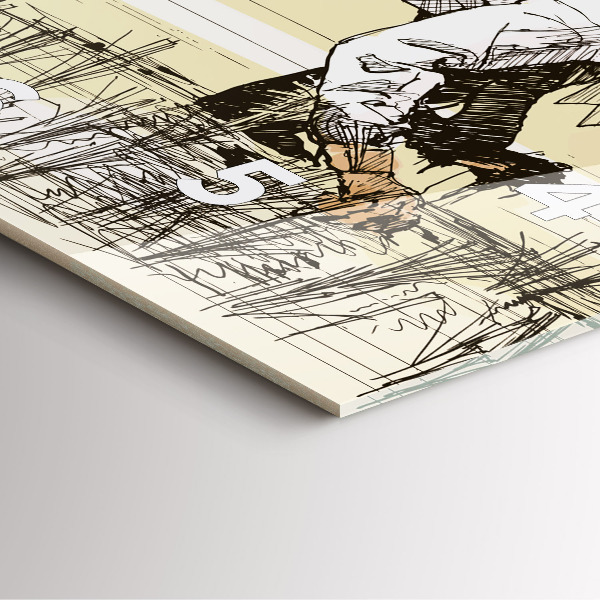 Orologio quadrato Donna che raccoglie il riso