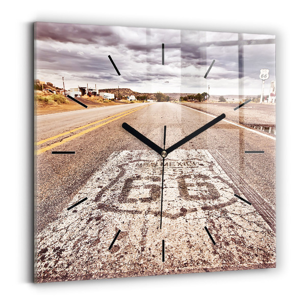 Orologio quadrato Strada 66 USA