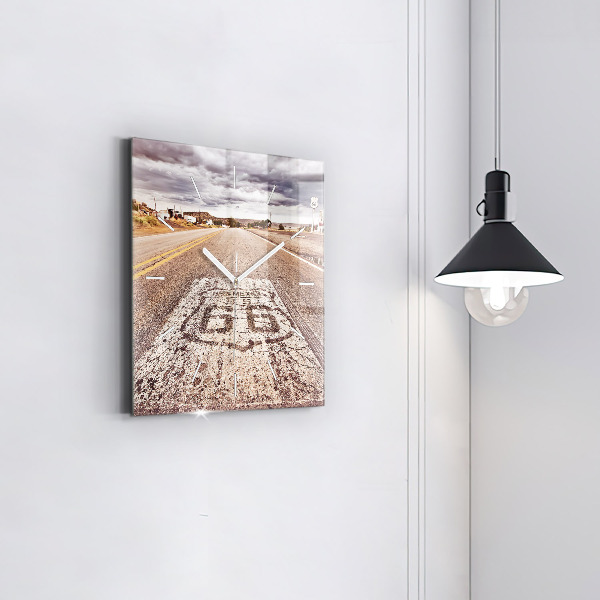 Orologio quadrato Strada 66 USA