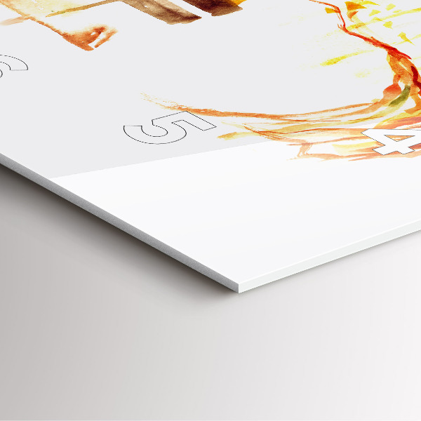 Orologio quadrato Paesaggio autunnale