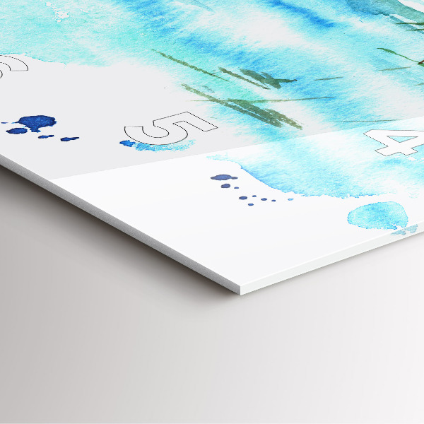 Orologio quadrato Immagine di un'isola deserta