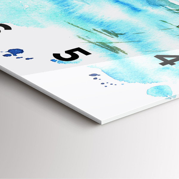 Orologio quadrato Immagine di un'isola deserta