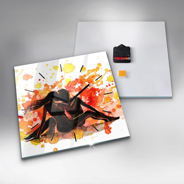 Orologio quadrato Amore e una coppia innamorata