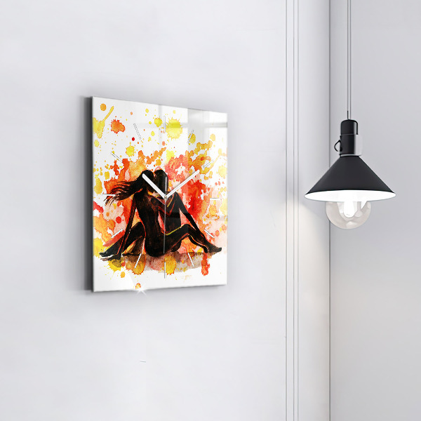 Orologio quadrato Amore e una coppia innamorata