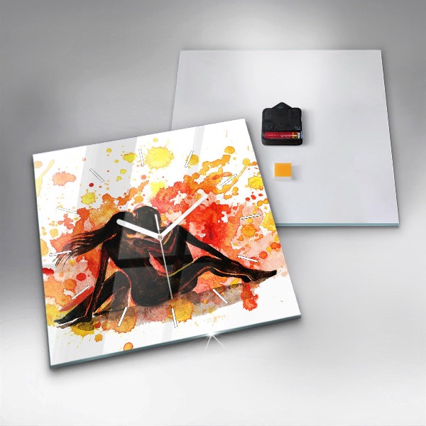 Orologio quadrato Amore e una coppia innamorata