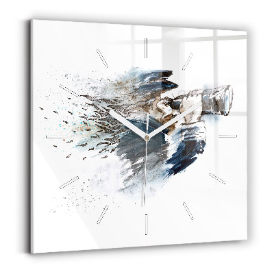 Orologio quadrato Capitano con binocolo