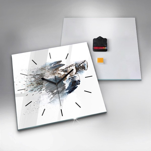 Orologio quadrato Capitano con binocolo