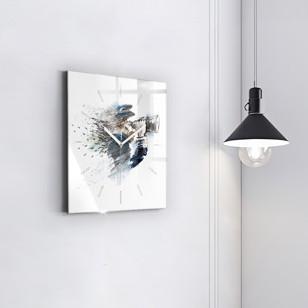 Orologio quadrato Capitano con binocolo