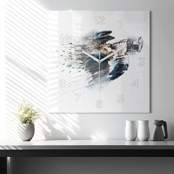 Orologio quadrato Capitano con binocolo