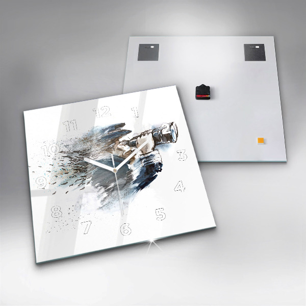 Orologio quadrato Capitano con binocolo