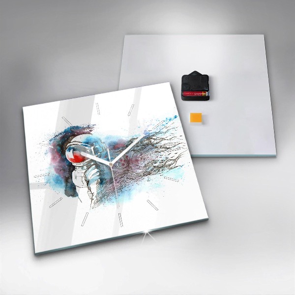 Orologio quadrato Astrazione astronauta