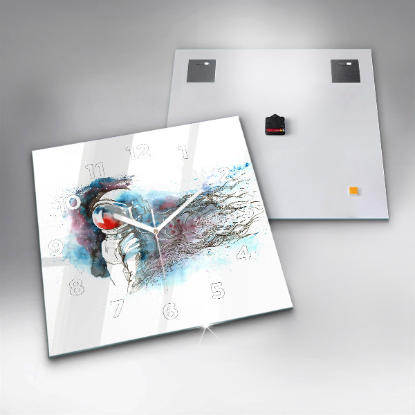 Orologio quadrato Astrazione astronauta