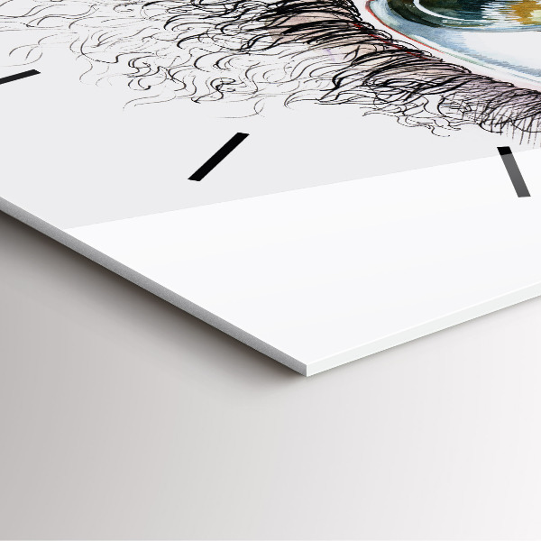 Orologio quadrato Disegno di un occhio umano