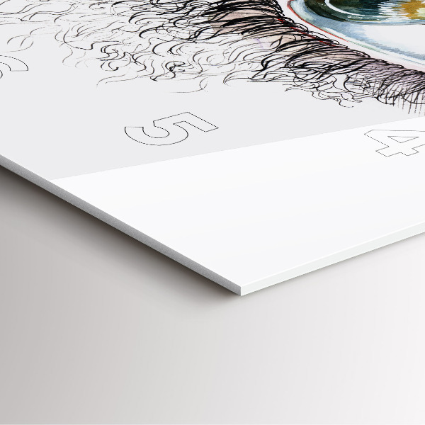 Orologio quadrato Disegno di un occhio umano