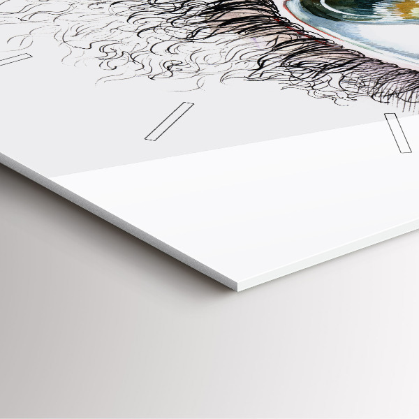 Orologio quadrato Disegno di un occhio umano