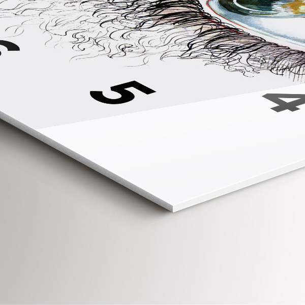 Orologio quadrato Disegno di un occhio umano