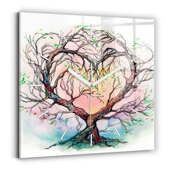 Orologio quadrato L'albero è il cuore della natura