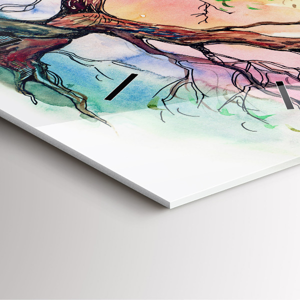 Orologio quadrato L'albero è il cuore della natura