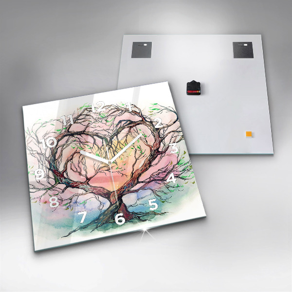 Orologio quadrato L'albero è il cuore della natura