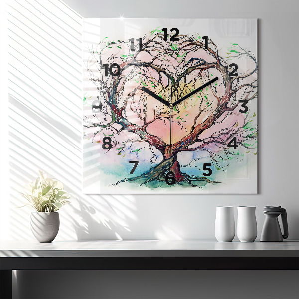 Orologio quadrato L'albero è il cuore della natura