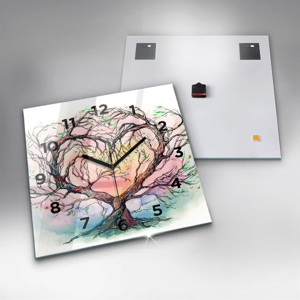 Orologio quadrato L'albero è il cuore della natura