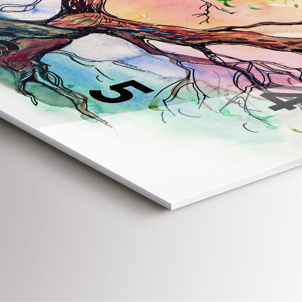 Orologio quadrato L'albero è il cuore della natura