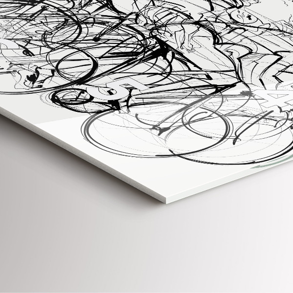 Orologio quadrato Disegno gara ciclistica