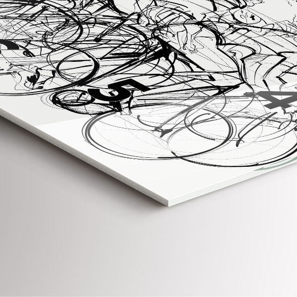 Orologio quadrato Disegno gara ciclistica