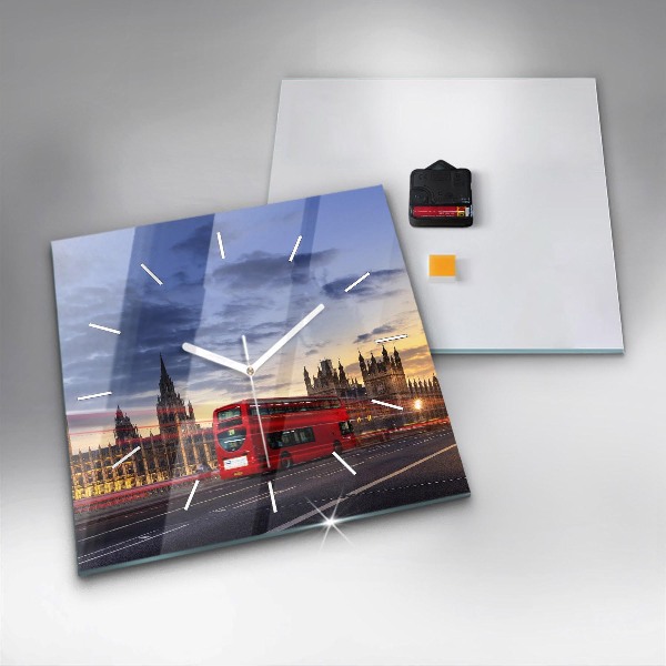 Orologio quadrato Autobus rosso di Londra