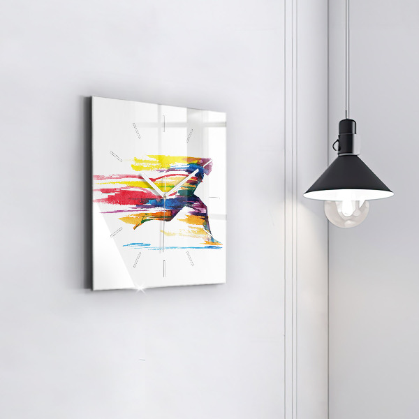 Orologio quadrato Illustrazione del corridore