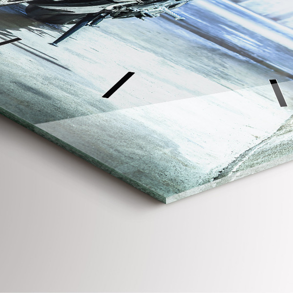 Orologio quadrato Motocicletta nel vicolo