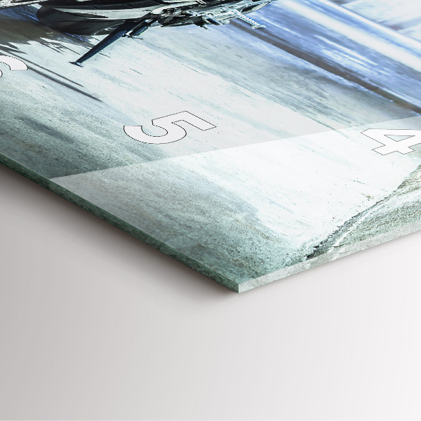 Orologio quadrato Motocicletta nel vicolo