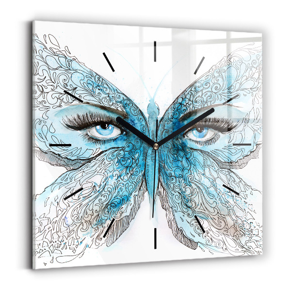 Orologio quadrato Faccia di farfalla
