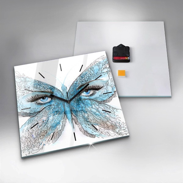 Orologio quadrato Faccia di farfalla