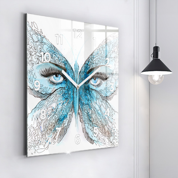 Orologio quadrato Faccia di farfalla