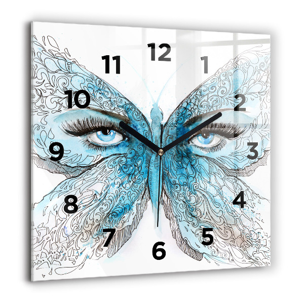 Orologio quadrato Faccia di farfalla