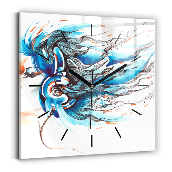 Orologio quadrato Illustrazione di un telefono cellulare