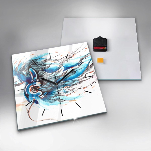 Orologio quadrato Illustrazione di un telefono cellulare