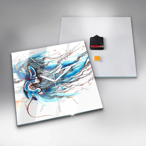 Orologio quadrato Illustrazione di un telefono cellulare