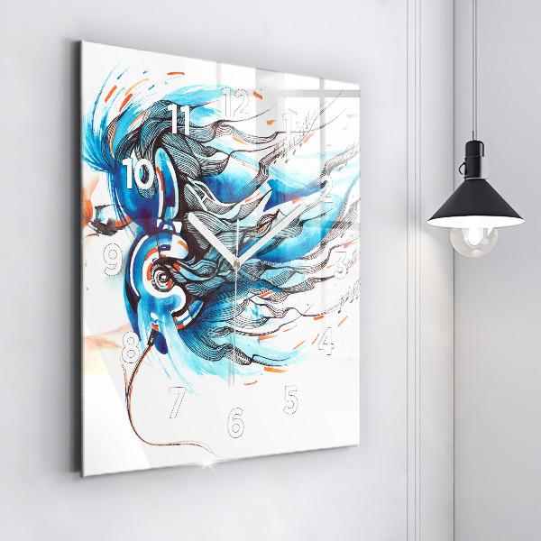 Orologio quadrato Illustrazione di un telefono cellulare