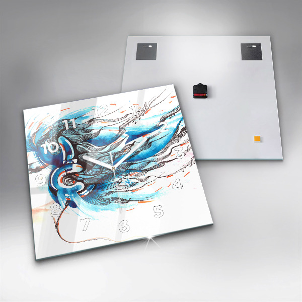 Orologio quadrato Illustrazione di un telefono cellulare