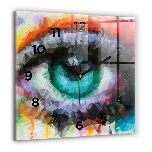 Orologio quadrato Occhio umano colorato