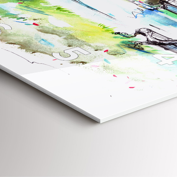 Orologio quadrato Primavera pittoresca