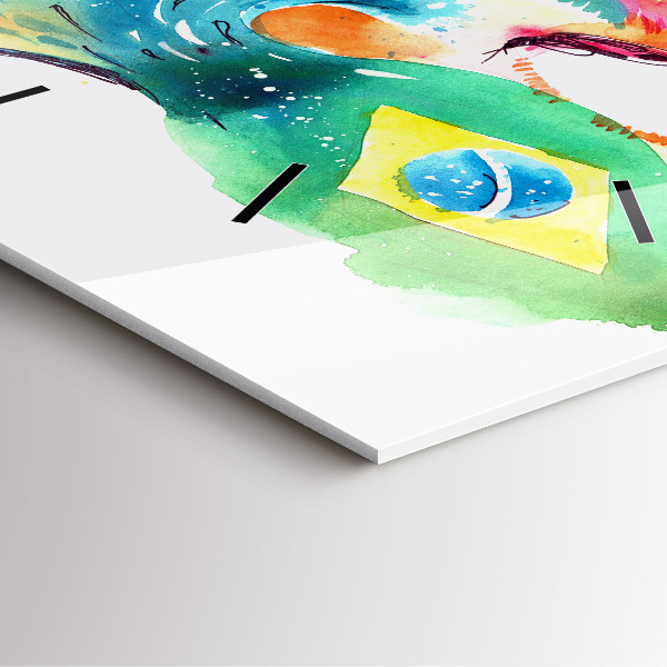 Orologio quadrato Cultura - Bandiera brasiliana